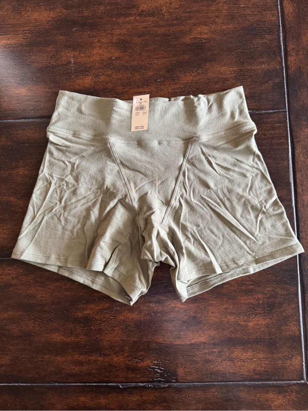 Aerie Olive Green Cotton High-Waist Boyshorts